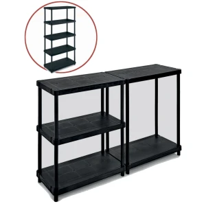 Scaffale plastica nero