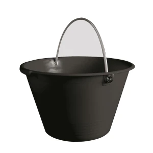 Secchio muratore plastica nero