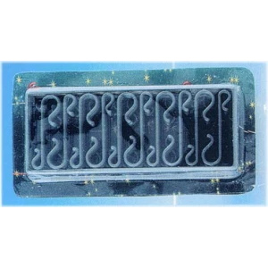 Gancetti plastica verdi 70pz.