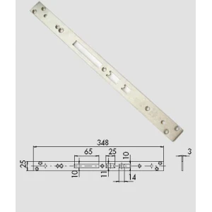 Frontale in acciaio inox cisa 06233