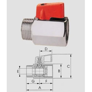 Valvola a sfera mini a.126