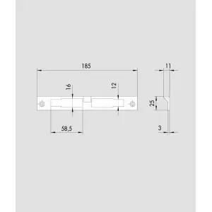 Contropiastra angolare ottone