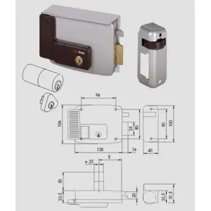 Elettroserratura da applicare a cilindro cisa 11721