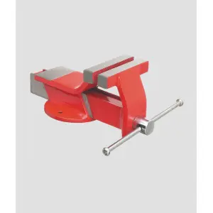 Morsa acciaio con base tonda fissa