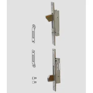 Coppia punti di chiusura laterali azionati da aste esterne cisa