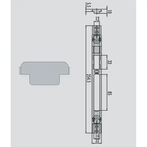 Contropiastra metallo cisa 06463 72