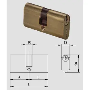 Cilindro doppio ovale cisa 08210
