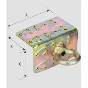 Piastra sicurezza angolare a. 864