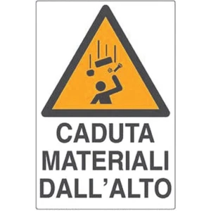 Cartello "caduta materiali dall'alto"