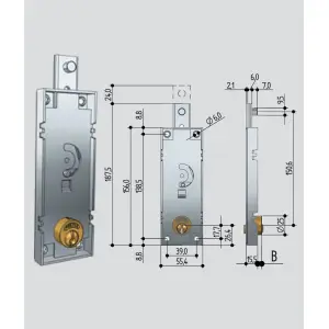 Serratura prefer per porte basculanti