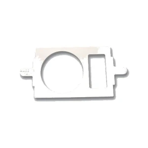Sottoplacca bianco 1p+schuko