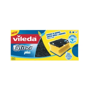 Spugnette glitz plus fibra nera vileda