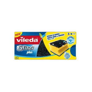 Spugnette glitz plus fibra nera vileda