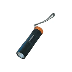 Torcia alluminio nero led 1w