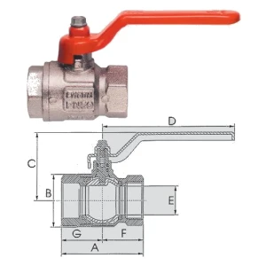 Valvola a sfera ideal a passaggio totale a.90