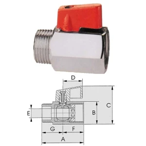Valvola a sfera mini a.126