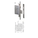 0000596 per serratura da infilare a doppia mappa cisa 57255 - Thumbnail 1