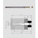 Tassello nylon con vite - Modello  N6 - 60 - cf. pz. 63 - Fischer - Thumbnail 1