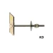 Ancora soffitto con barra fischer kd - Thumbnail 1
