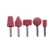 Assortimento mole abrasive su perno in corindone rosa - Thumbnail 1