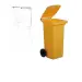 Bidone lt.120 per raccolta differenziata 3s - Thumbnail 1