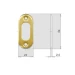 Borchia in ottone burattato per cilindro ovale - Thumbnail 1