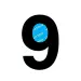 Carattere adesivo "9" - Thumbnail 1