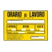 Cartello orario lavoro - Thumbnail 1