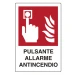 Cartello  pulsante allarme antincendio - Thumbnail 1