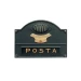 Placca buca lettere con campanello piu' citofono in ottone a5 - Thumbnail 1