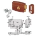 Serratura da applicare a cilindro cisa 50170 - Thumbnail 1