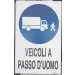 Cartello polionda veicoli a passo d'uomo - Thumbnail 1