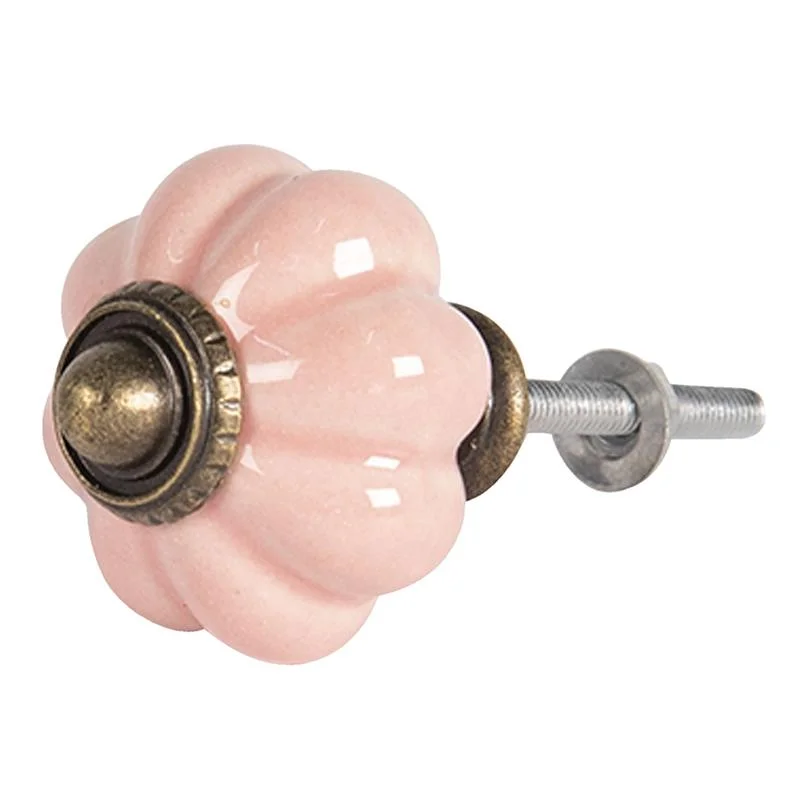 Pomello per porta rotondo in ceramica vintage - cm.4x4H