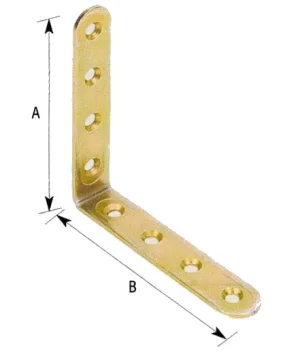 Angolare rinforzato piegato a 90°a.779 – 50x 50 Tr