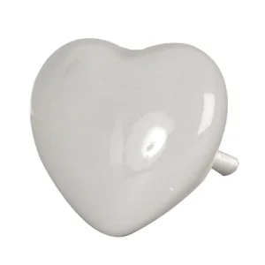Pomello per porta a cuore - cm.4x4h