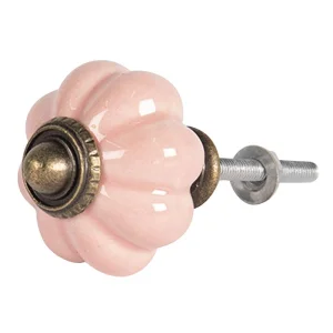 Pomello per porta rotondo in ceramica vintage - cm.4x4H