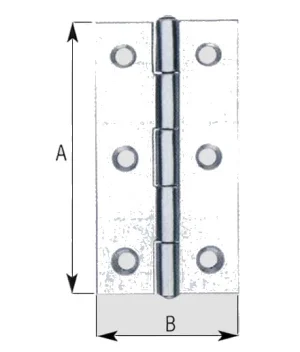 Cerniera stretta a.120 – Inox Mm 30