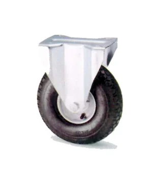 Ruota pneumatica con base fissa per carrello a.54a