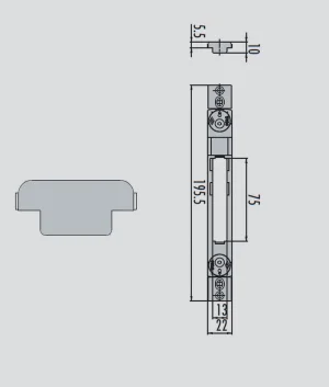 Contropiastra metallo cisa 06465 72